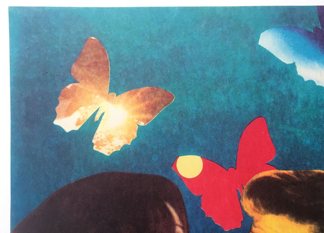 Original Film Poster, I’m A Butterfly, Karel Zavadil, 1977, Genuine Czech Vintage Print photo 51.0