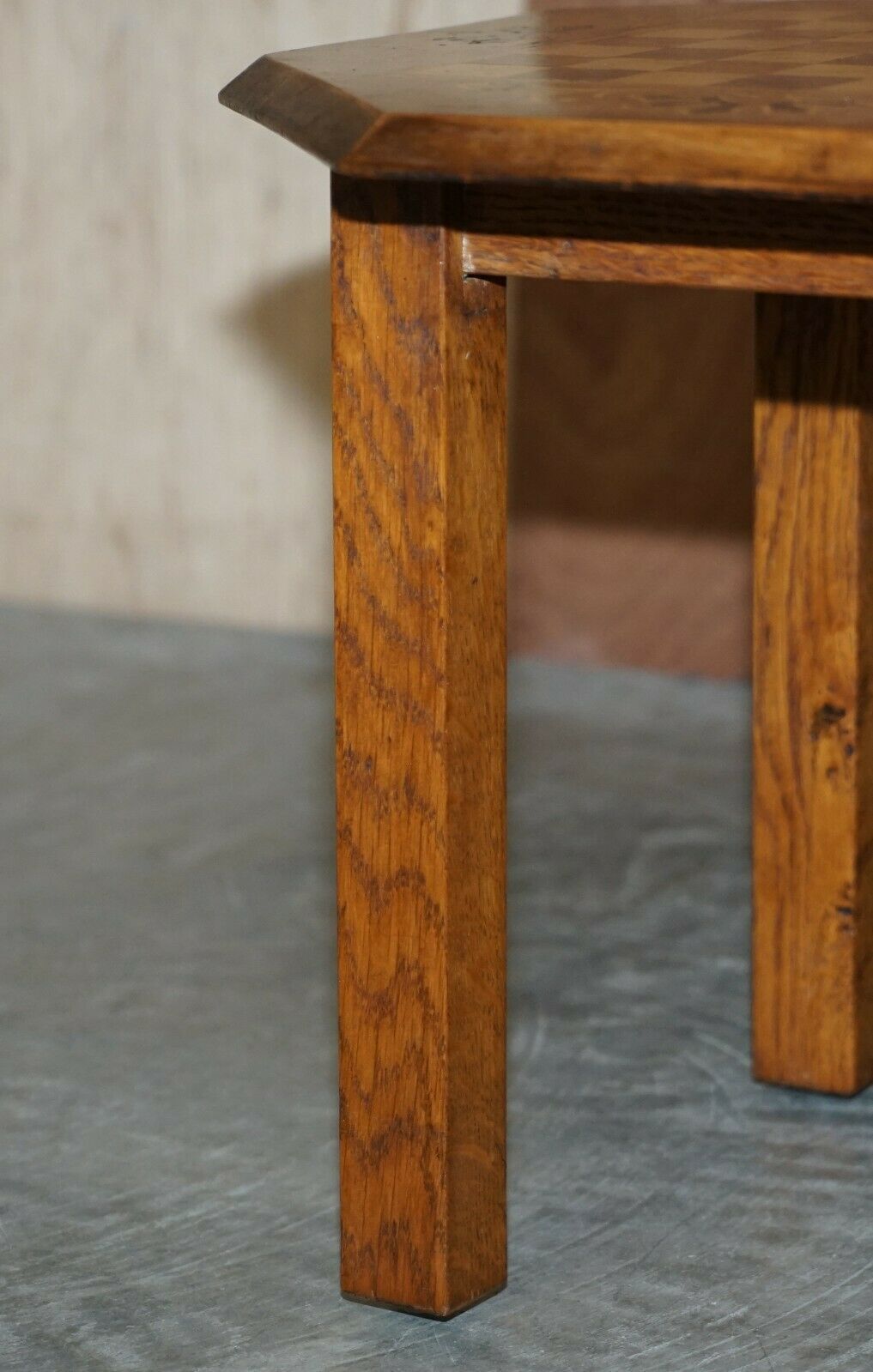 Vintage Mahogany Satinwood & Walnut Chess Games Table Ideal As A Side End Piece photo vintage