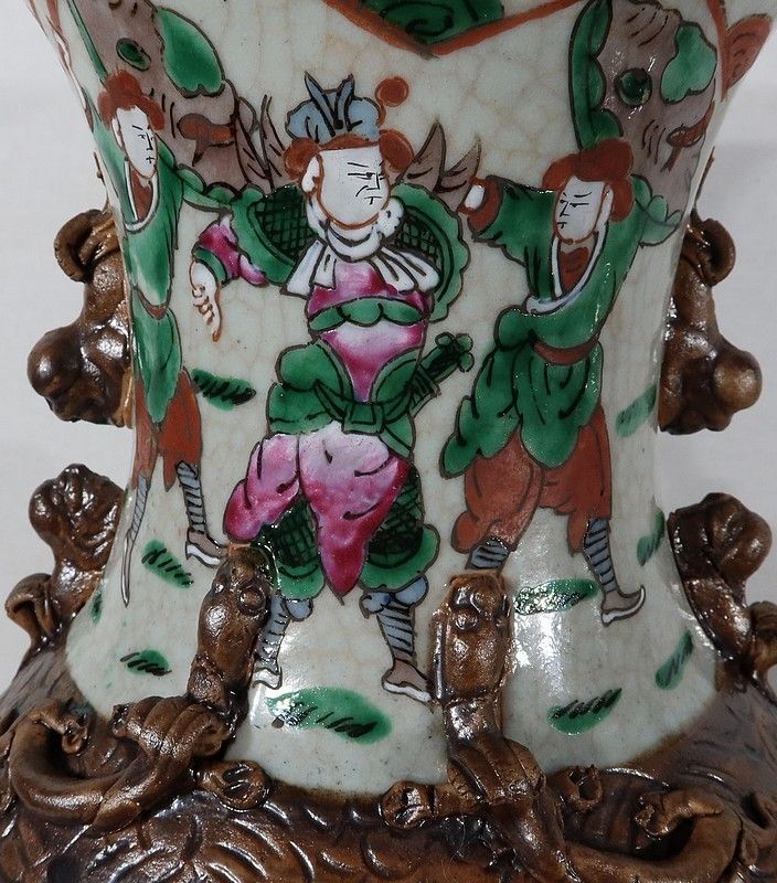 photo furniture Pair Of Nanking Porcelain Vases, China   Late 19th Century