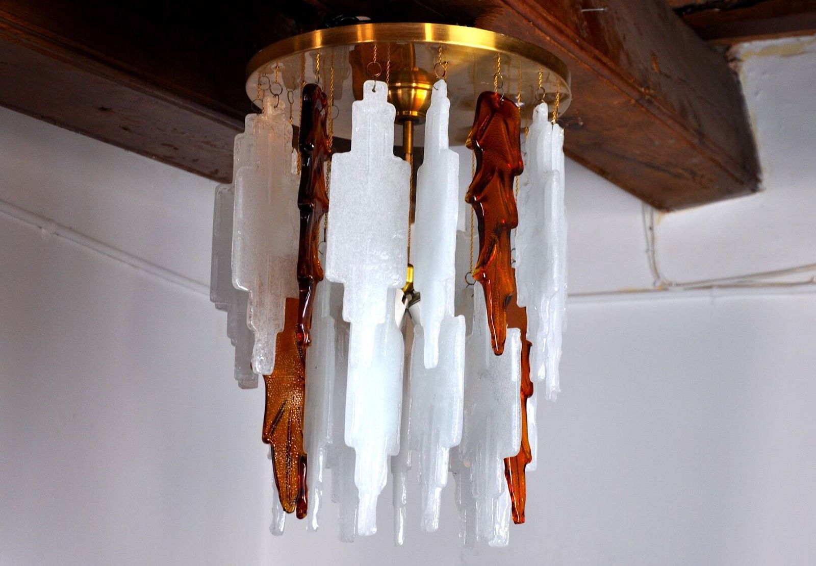 Italian Poliarte Chandelier By Albano Poli, 1970s photo vinterior