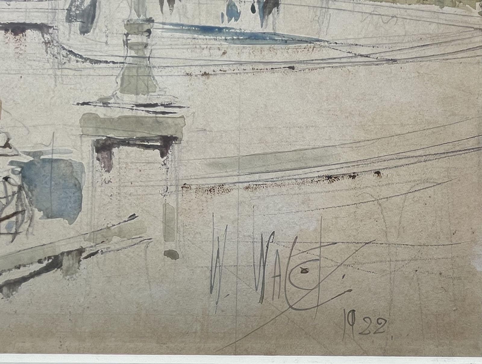 1920s Watercolour Of The Spanish Steps, Rome By William Walcot photo for sale