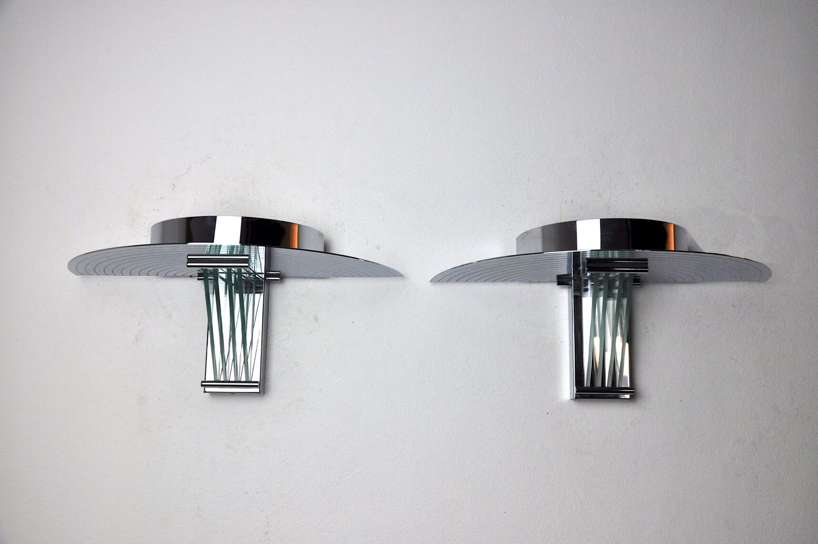 photo for sale Pair Of Wall Lamps By Garcia Garay Spain 1970