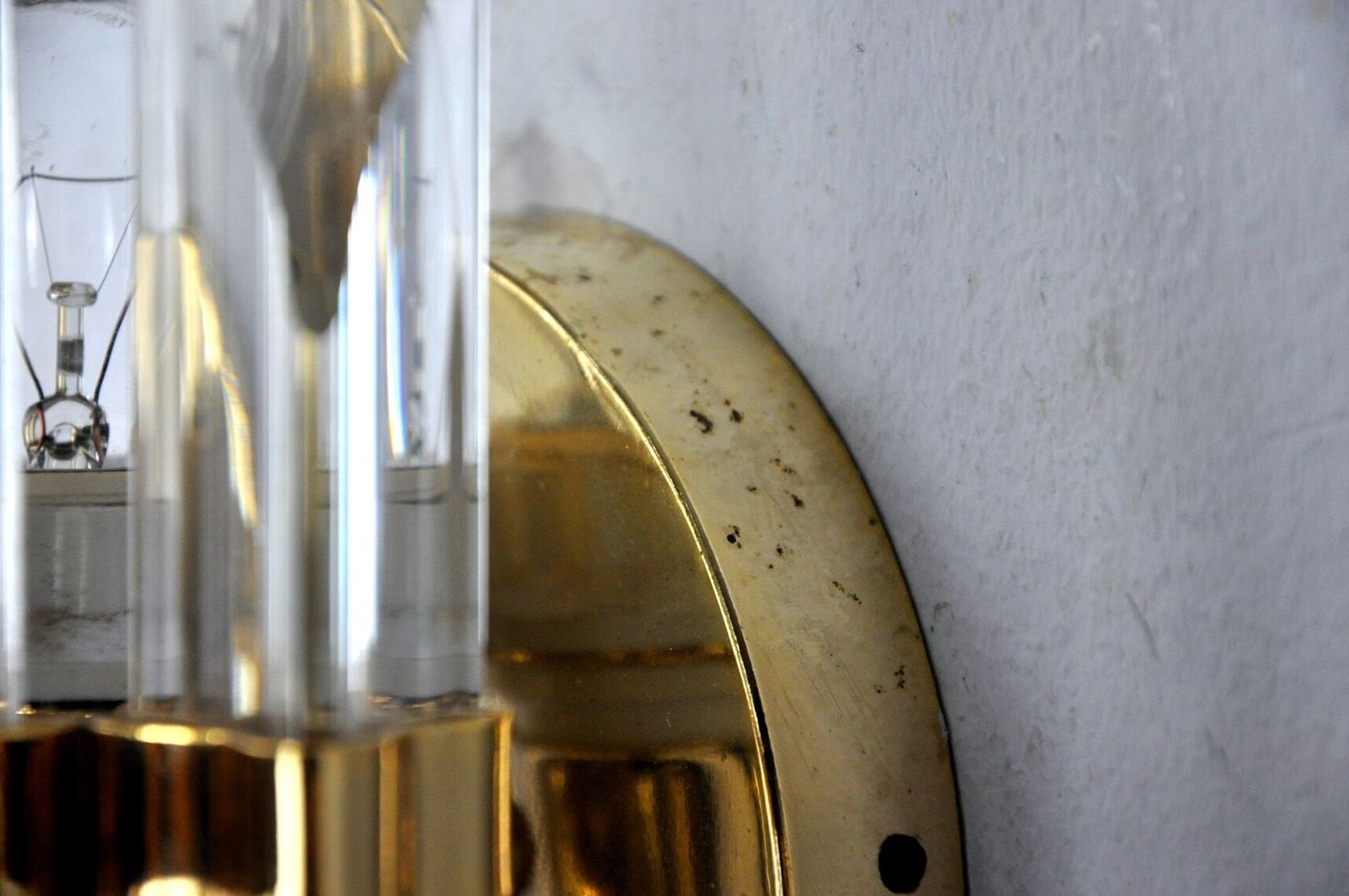 Pair Of Venini Glass Wall Lamps, Italy, 1970 photo Lighting