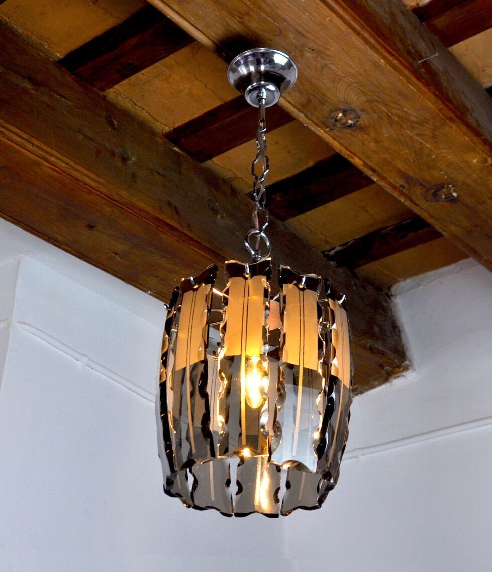 Black Veca Chandelier In Murano Glass Italy 1970 photo buy