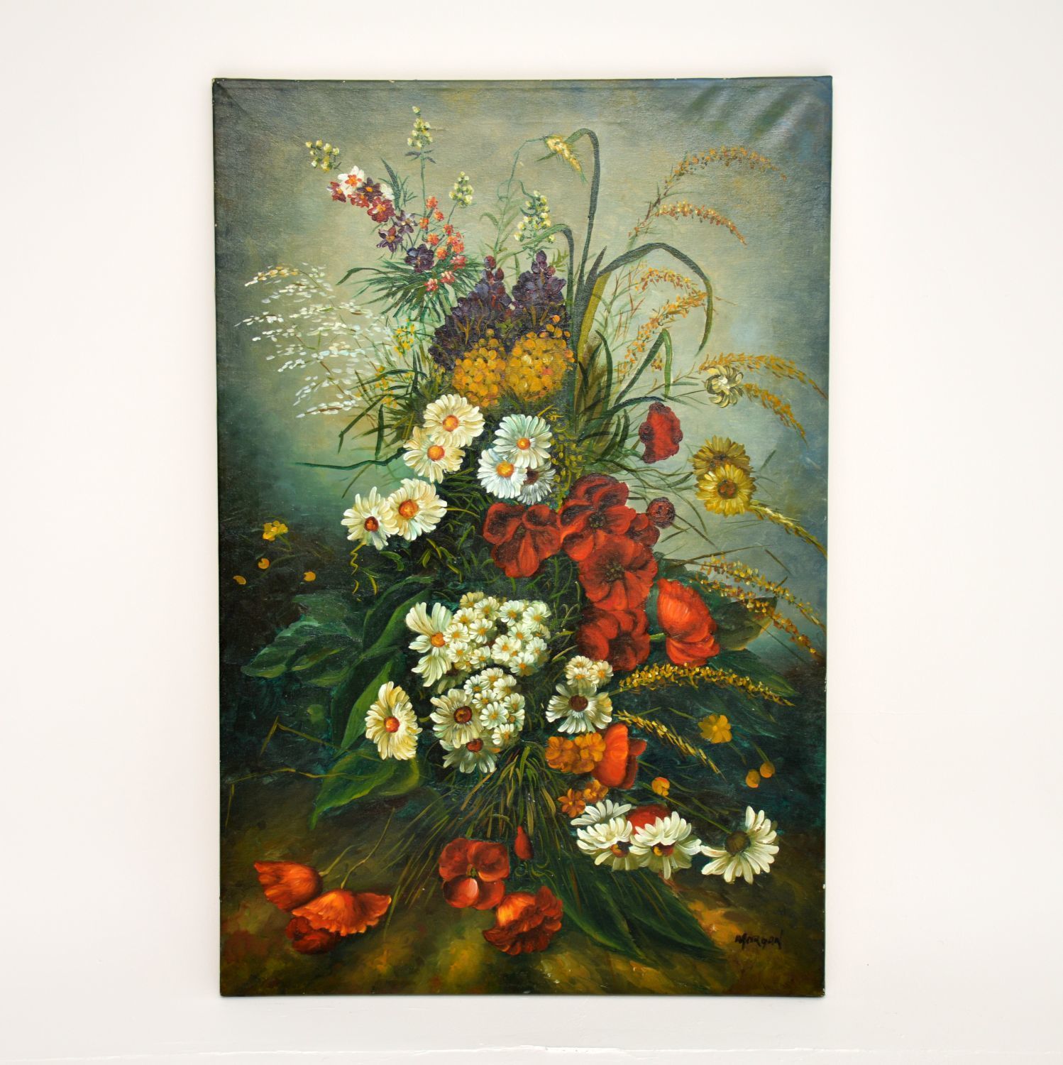 Vintage Original Still Life Oil Painting Artist Signed "Morgan"