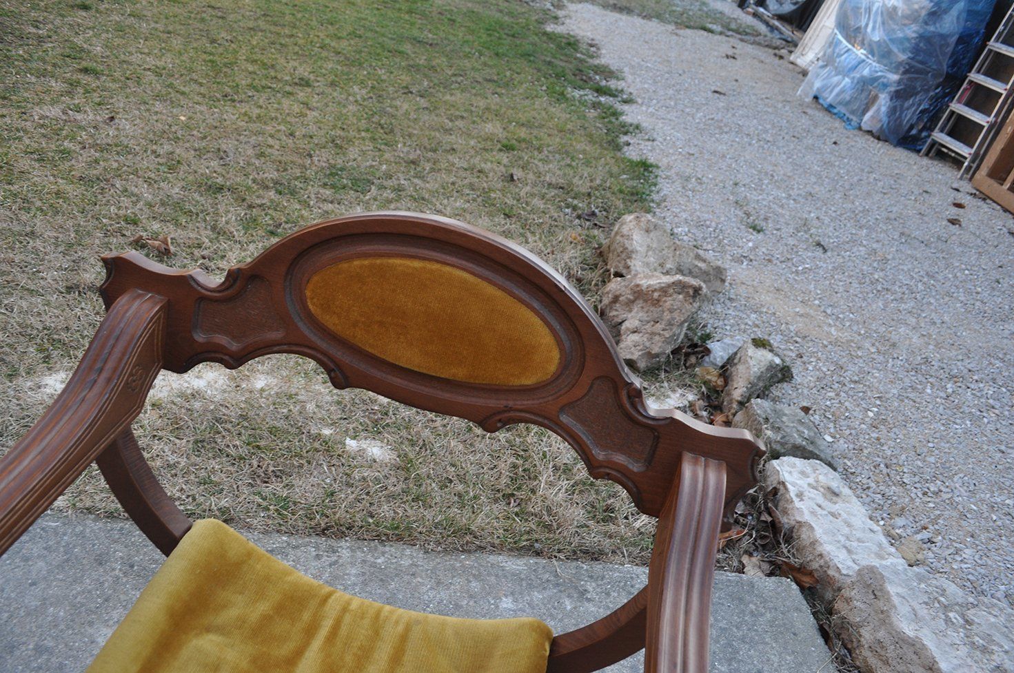 Mid Century Castle Throne Armchair, 1950s photo furniture