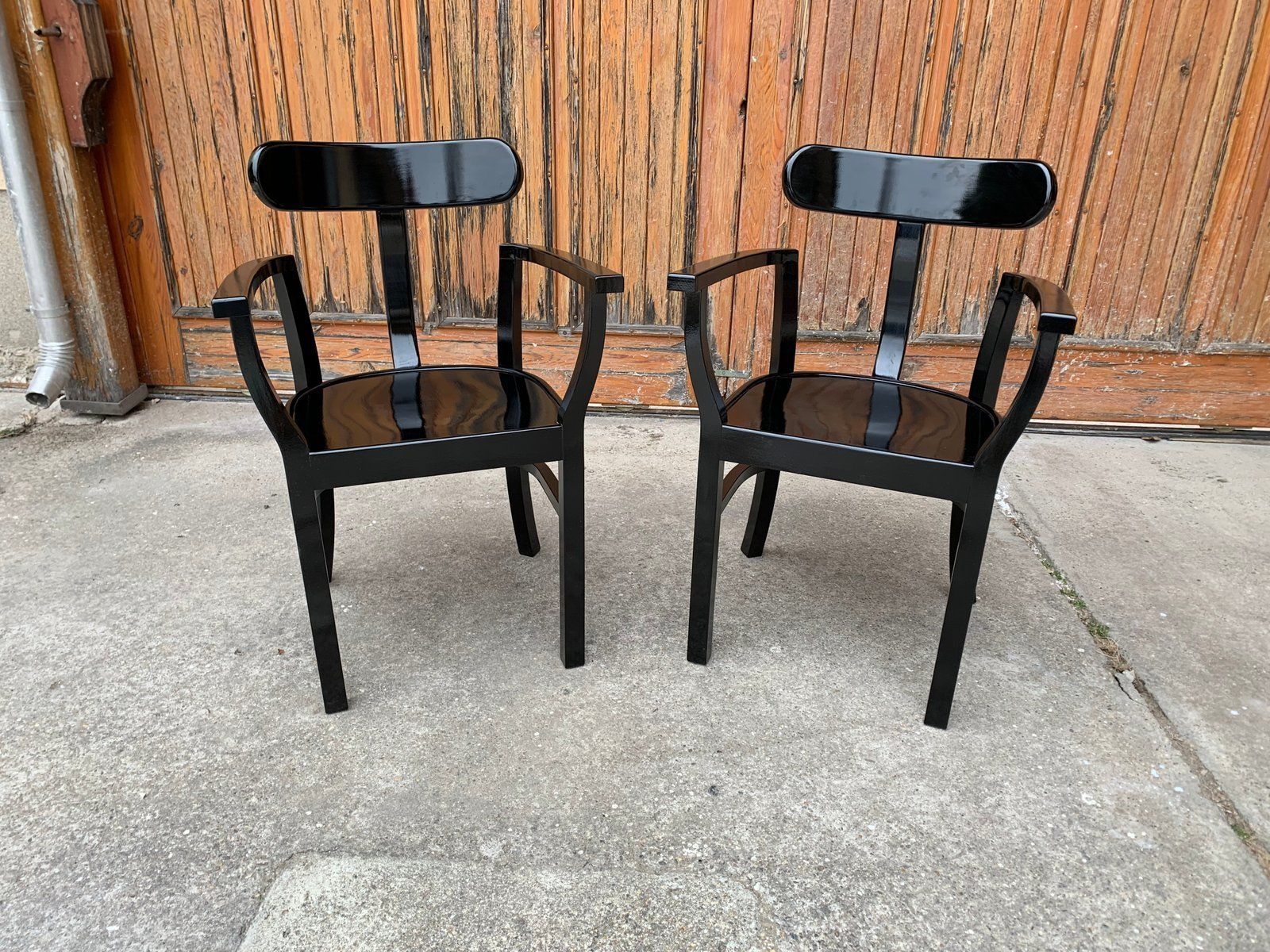Art Deco Chairs By Lajos Kozma For Woodworking Rt, 1920s, Set Of 2 photo furniture