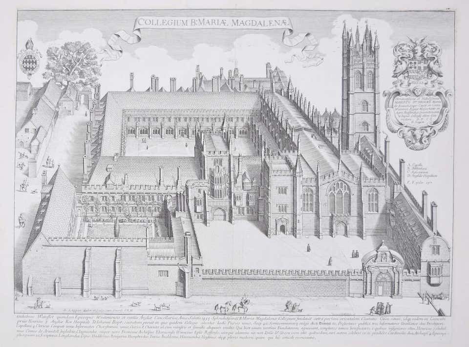 David Loggan David Loggan: Magdalen College, Oxford (1674 Engraving) 1674