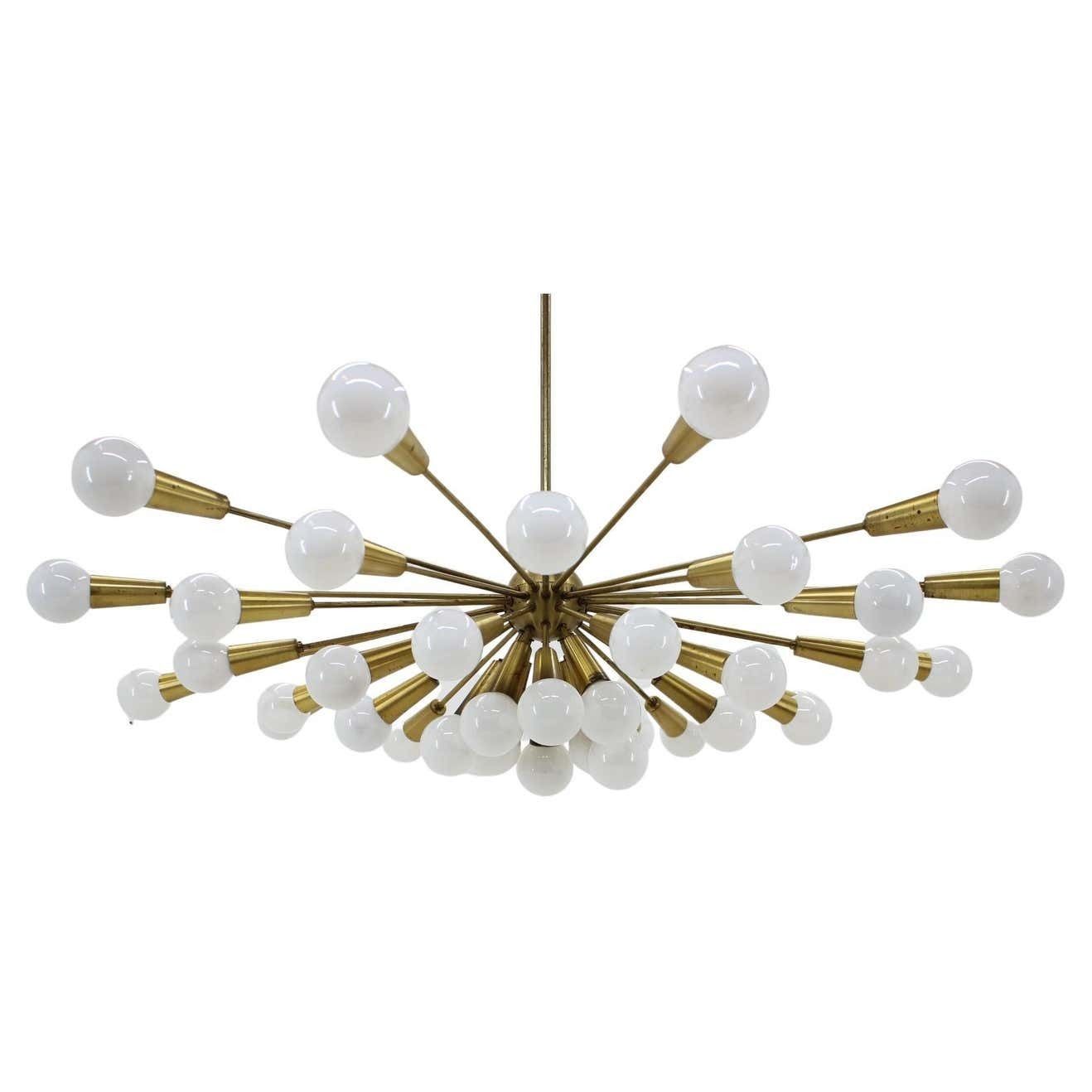 Huge Rare Mid Century Chandelier Sputnik, Atomic, 1960s