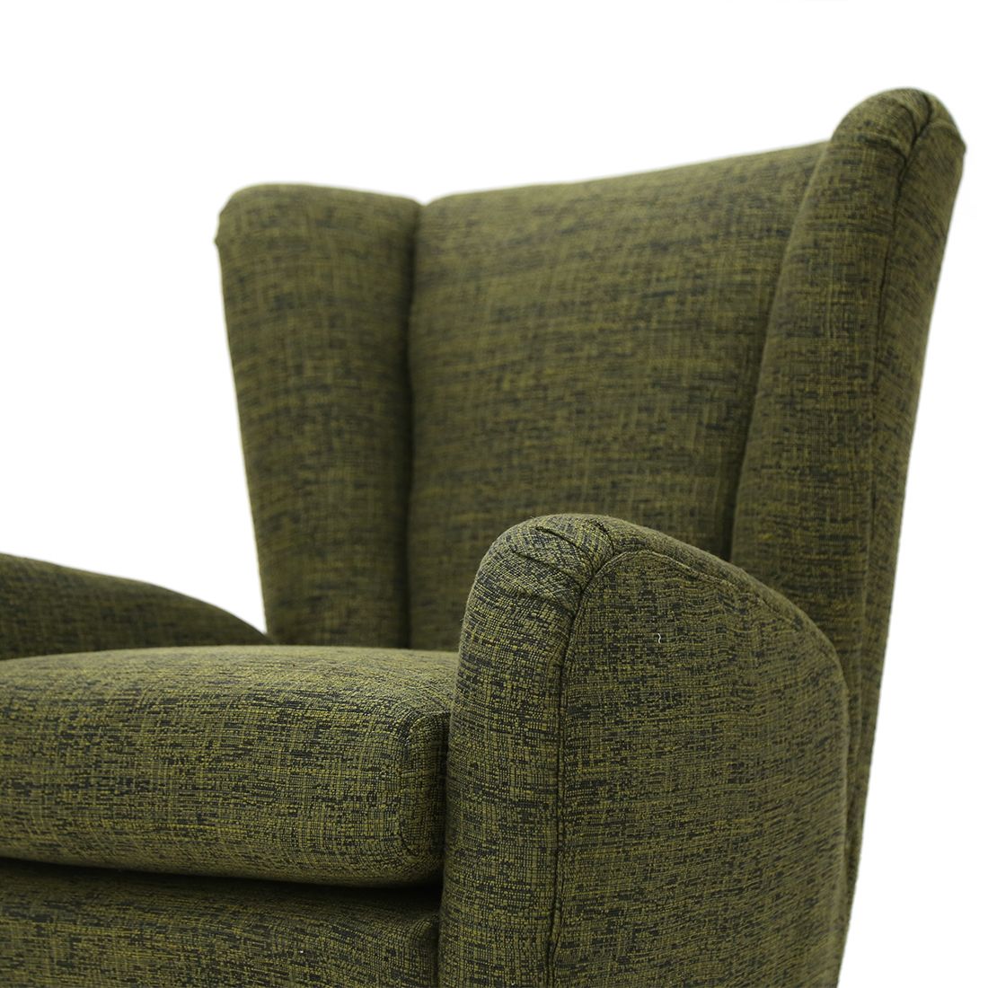 photo furniture Pair Of Armchairs In Green Fabric, 1940s