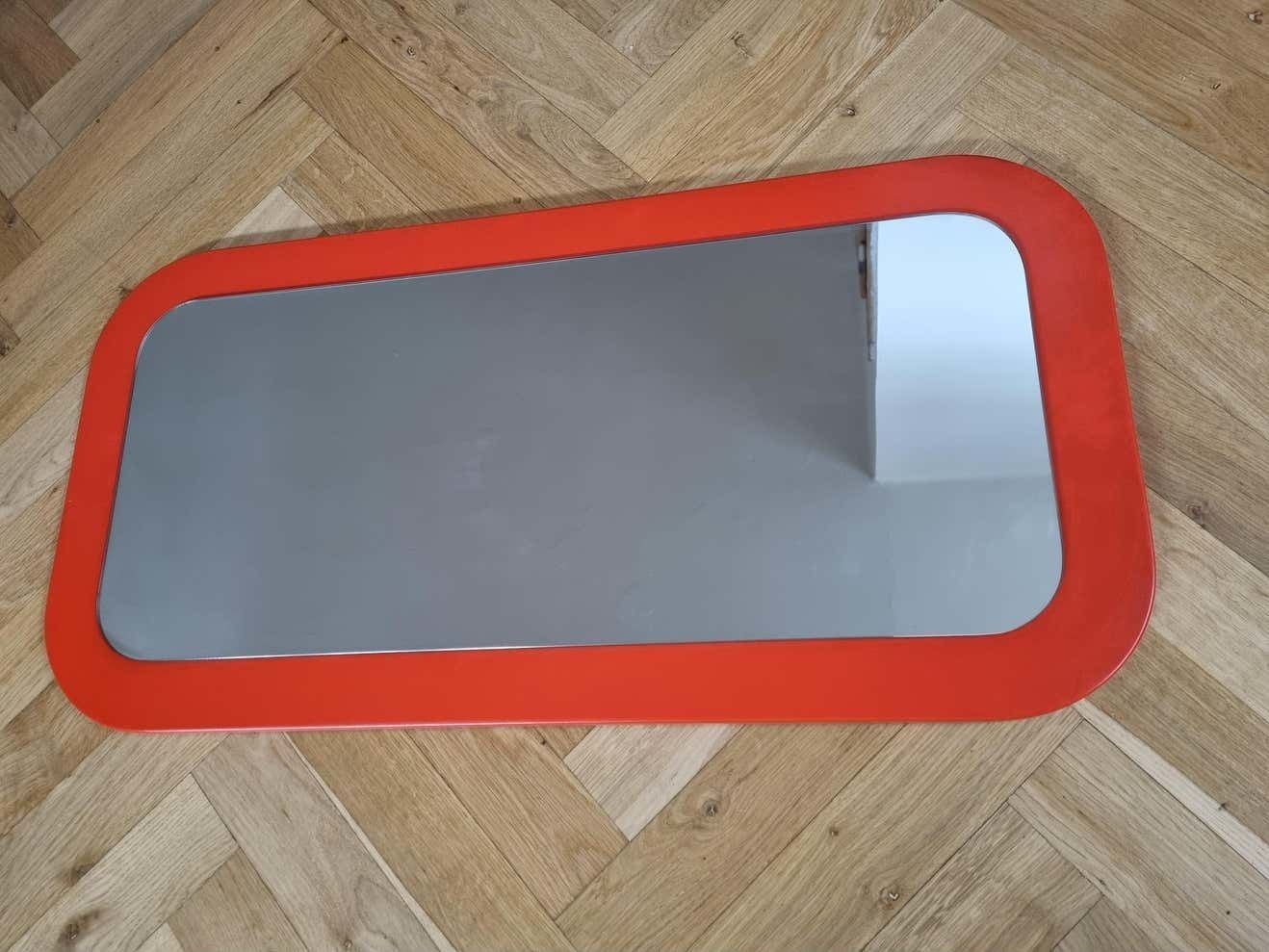 Mid Century Umbrella Stand, Mirror And Shelf Meblo, Space Age, 1970s photo vinterior