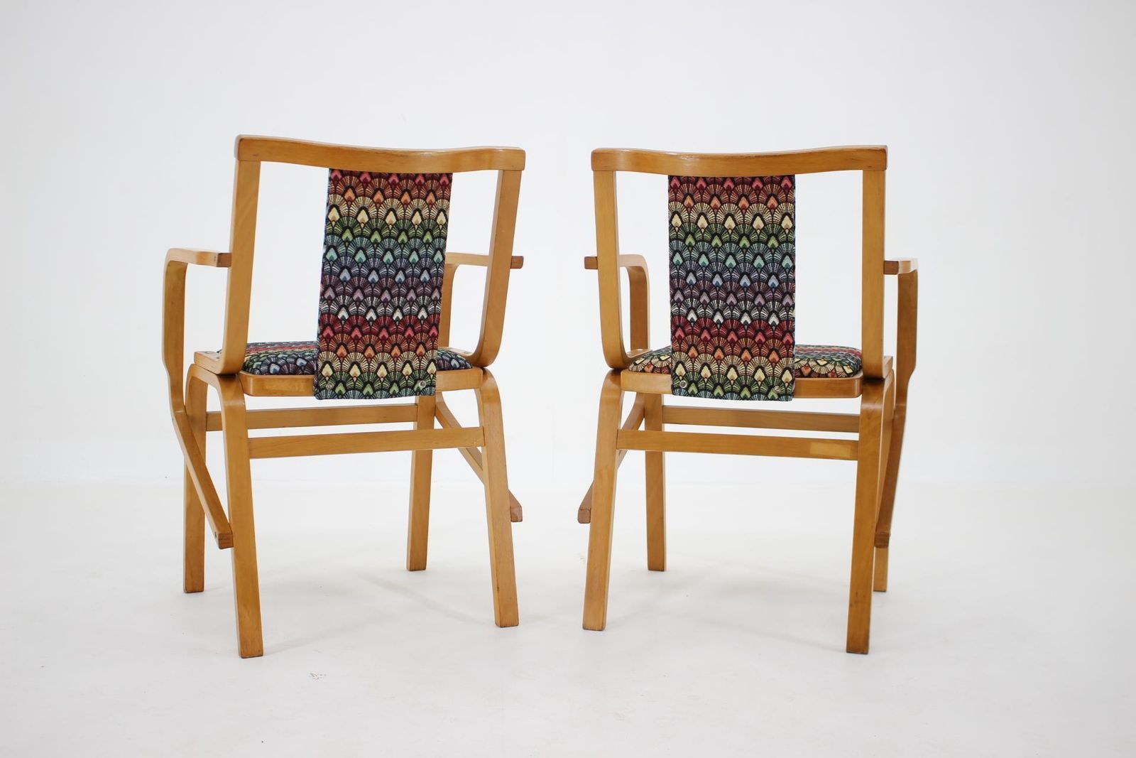 1970s Set Of Two Rare Armchairs By Ton, Czechoslovakia photo 575.0
