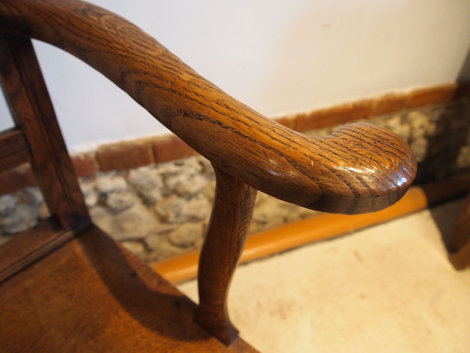 Chair Suffolk Windsor Armchair George IV Elm C1820 photo vinterior