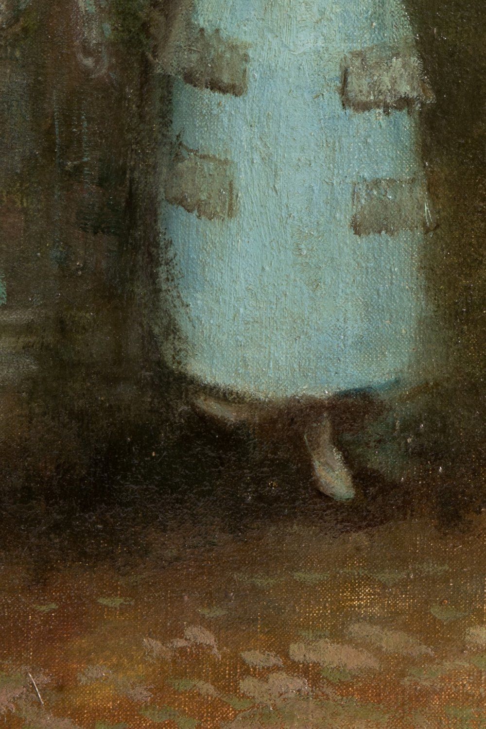 Lilian E. Whitteker  Woman In A Park  Oil On Canvas  C. 1937 photo 1200.0