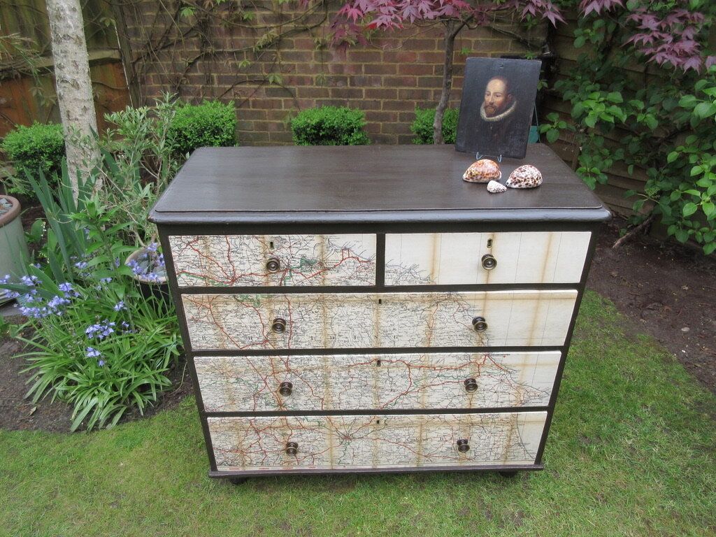 Victorian Painted Pine Chest Of Drawers, Circa 1880 photo buy