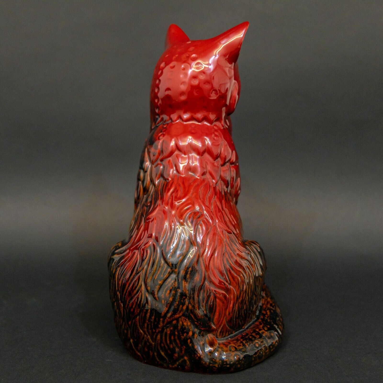 Large Royal Doulton Flambe Cat photo buy