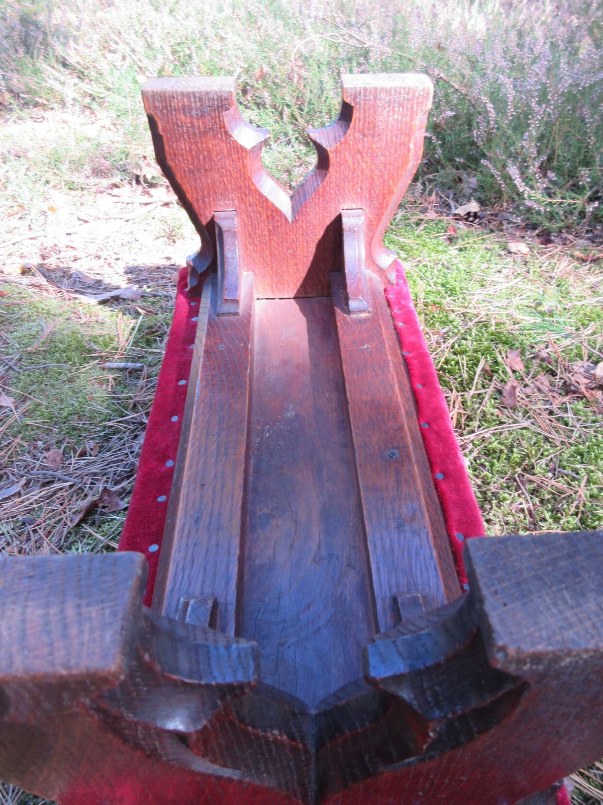 Gothic Oak Footstool In The Manner Of Awn Pugin, Circa 1850 photo Furniture