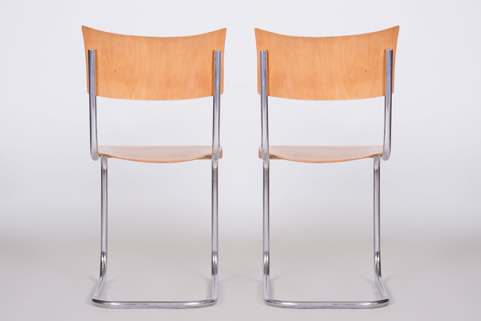 1790.0 Set Of Four Mart Stam Dining Chairs   1930s photo