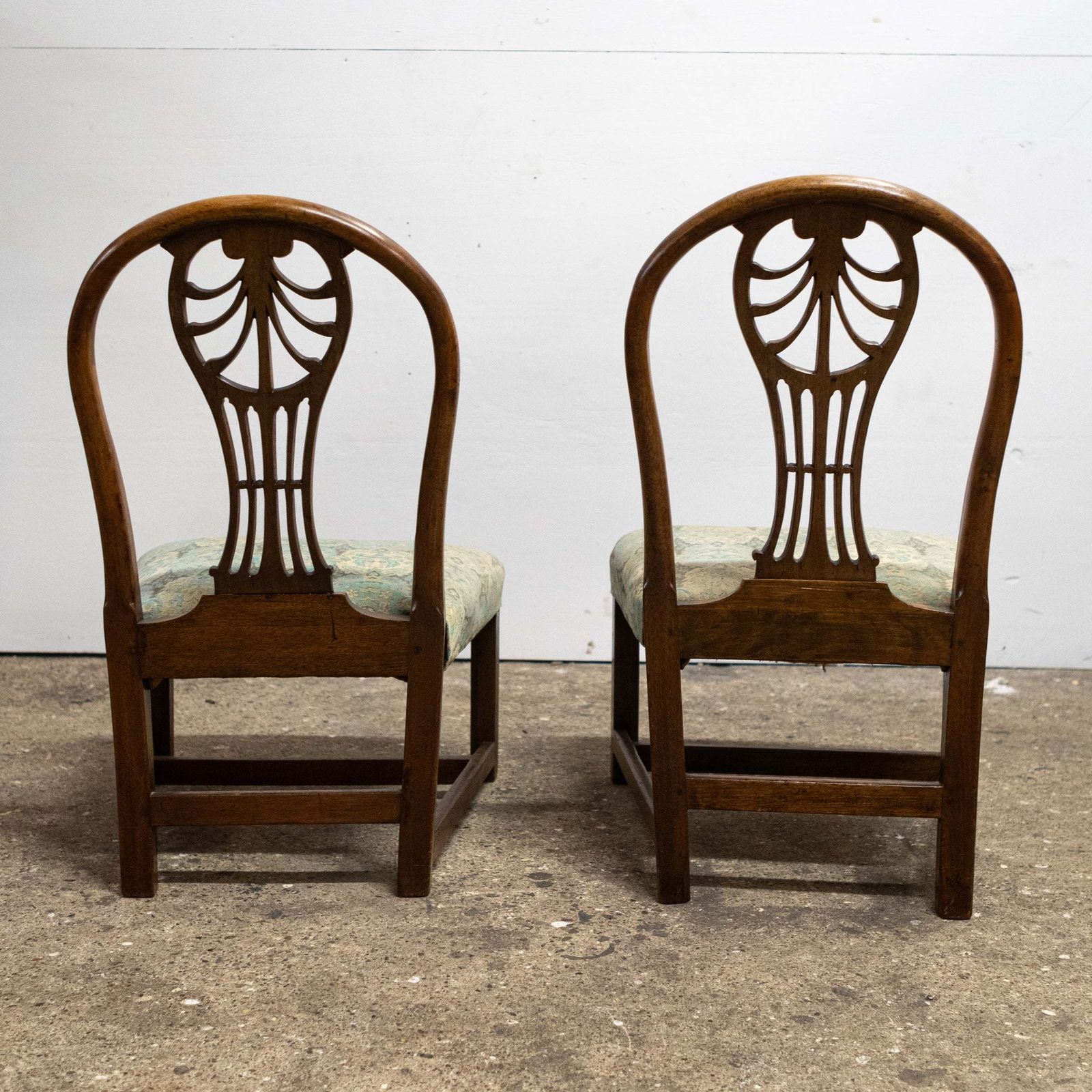Pair Of Antique Georgian Mahogany Side Chairs photo for sale