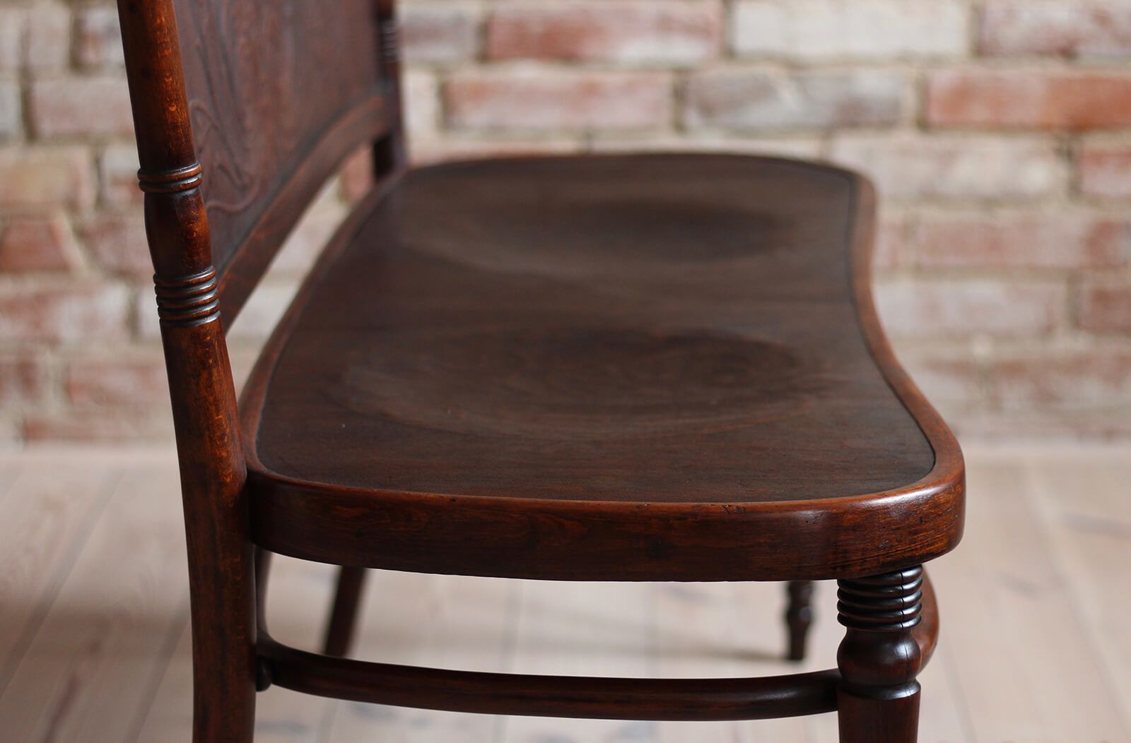 Antique Bentwood Bench Attributed To Jacob And Josef Kohn, Early 20th Century photo vintage