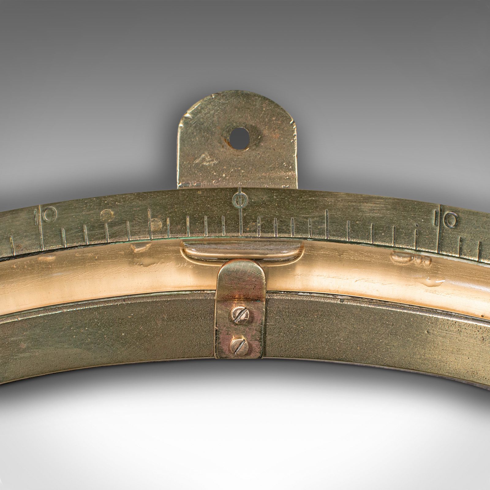 Antique Ship's Clinometer, English, Brass, Maritime Instrument, H Hughes, C.1900 photo Home Decor