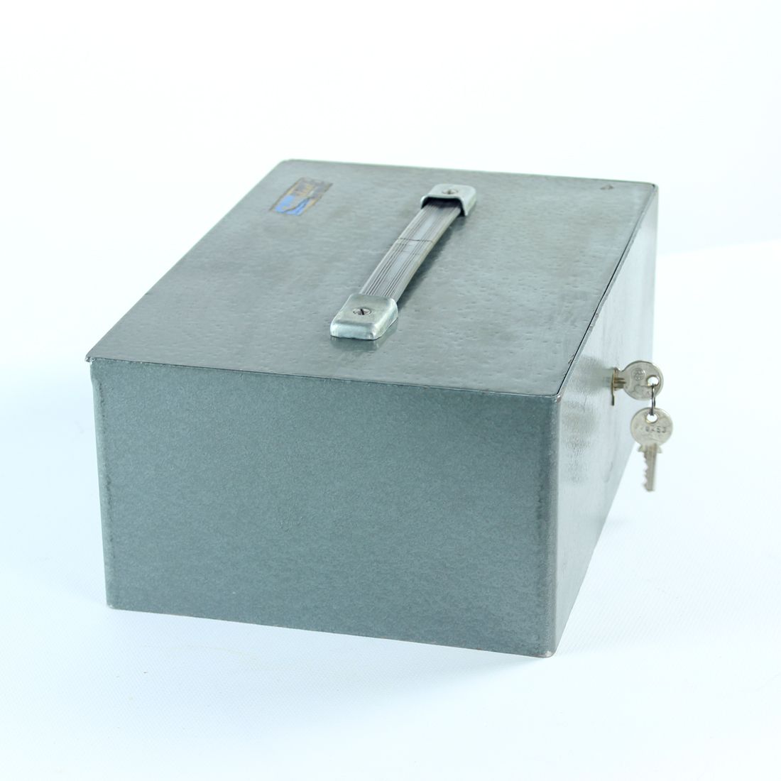 Vintage Safe Deposit Box In Steel, Czechoslovakia 1980s photo buy