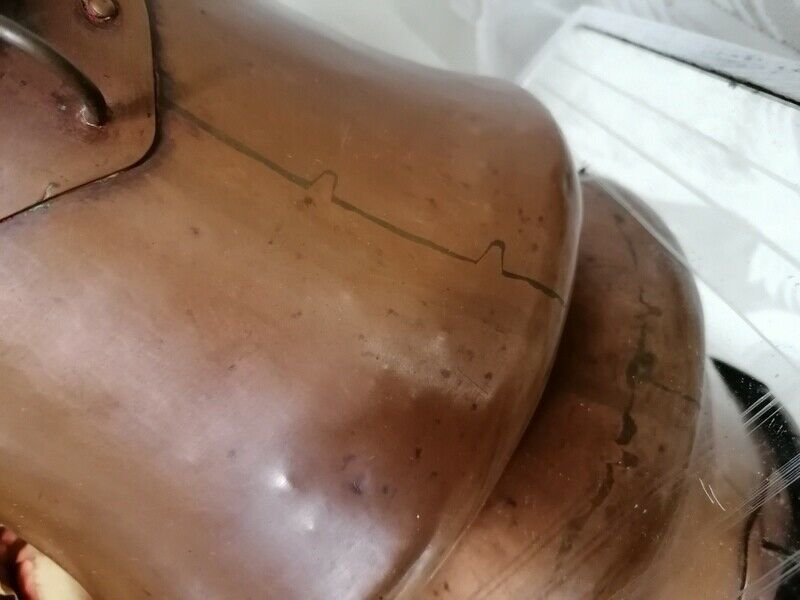 Heavy Vintage Quality French Hammered Copper Pot/Cauldron Planter photo 101.0