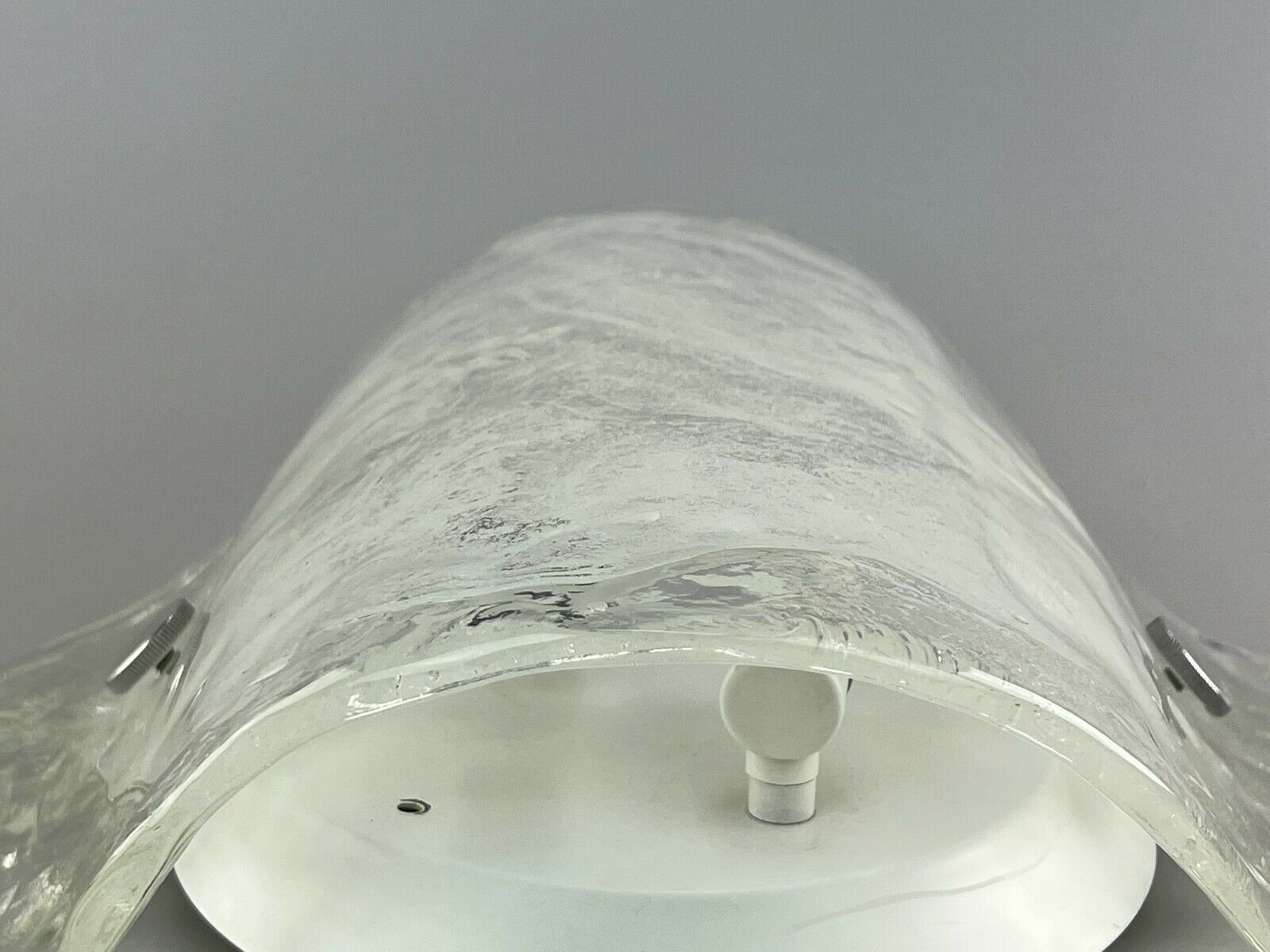 60s 70s Lamp Light Wall Lamp Kalmar Franken Carlo Nason Ice Glass 60s photo vinterior
