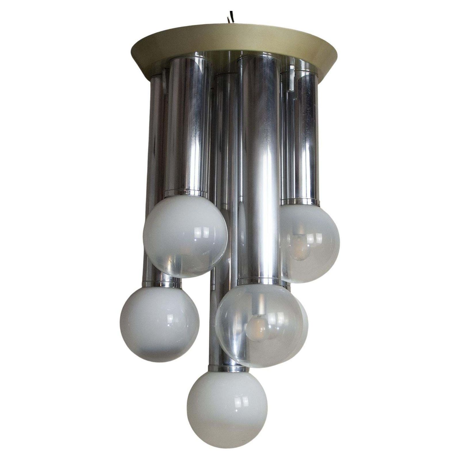 Goffredo Reggiani Italian Mid Century Space Age Chandelier, 70's