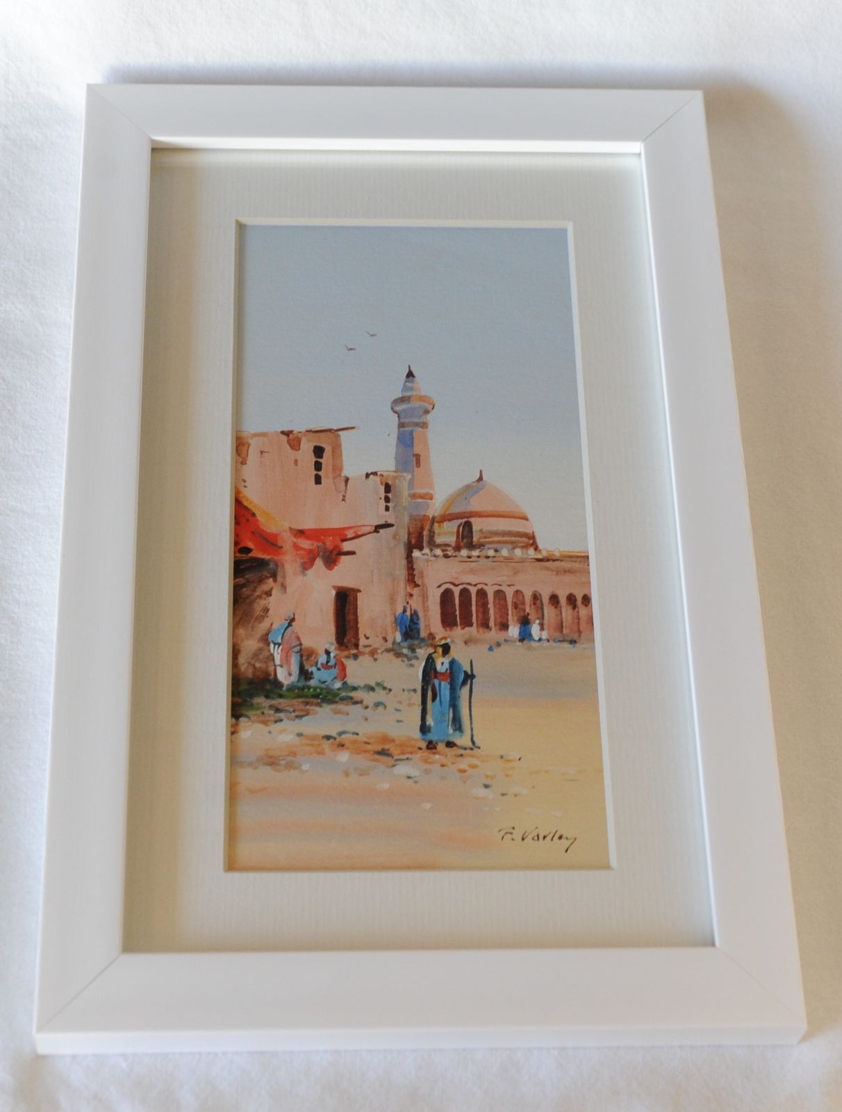 Antique Pair Of Orientalist Style Paintings By F Varley photo for sale