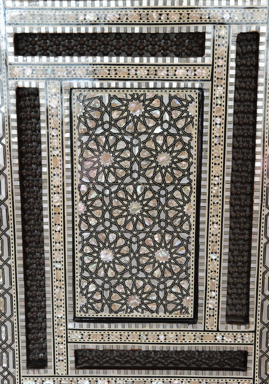 Vintage Islamic Middle East Mother Of Pearl Effect Screen photo 3188.0
