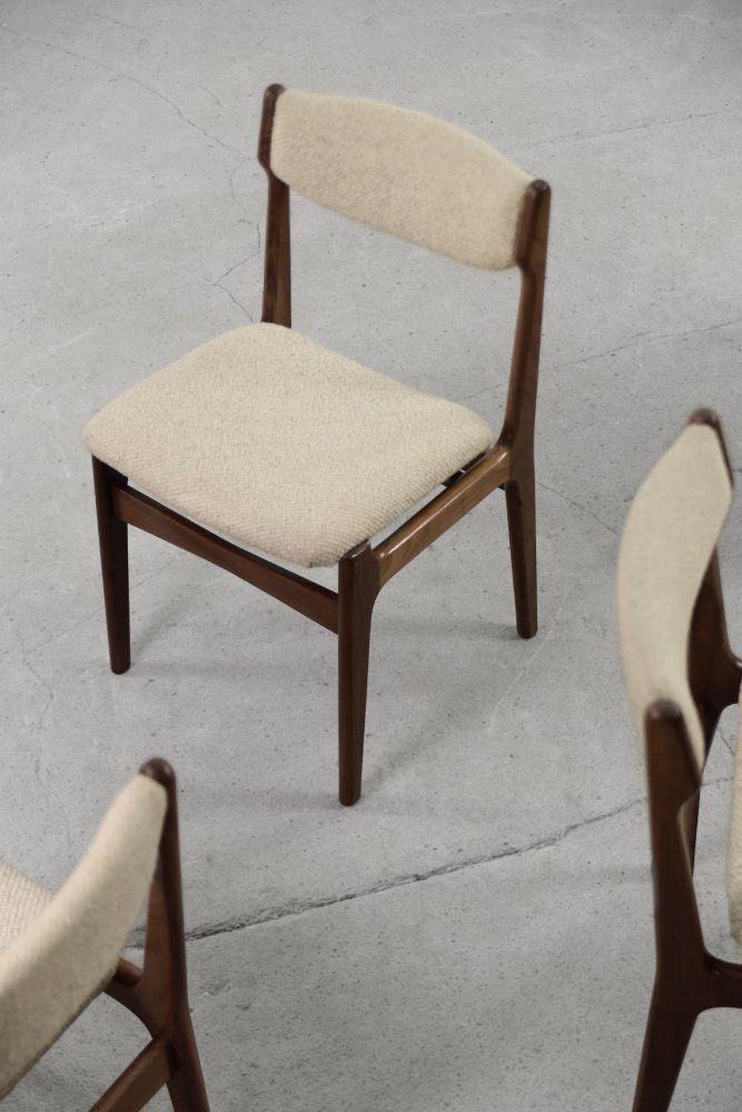 Mid Century Modern Scandinavian Teak Dining Chairy, 1960s, Set Of 4 photo vintage