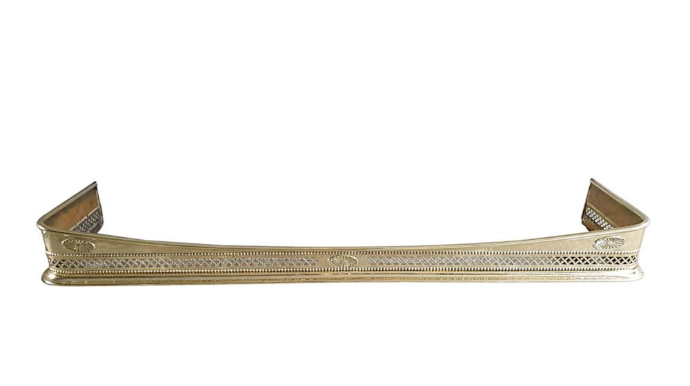 A Fine 19th Century Polished Brass Fender