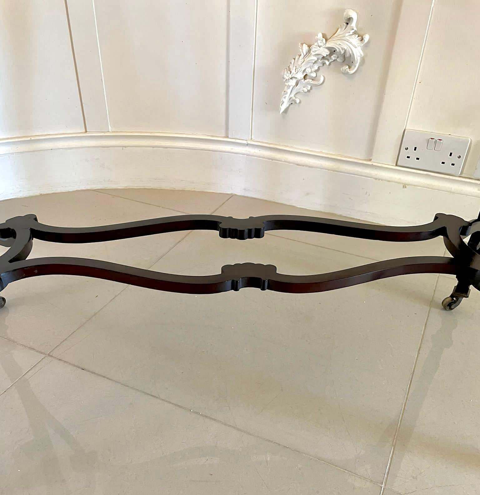 Furniture Outstanding Quality Antique Victorian Carved Mahogany Freestanding Centre Table photo
