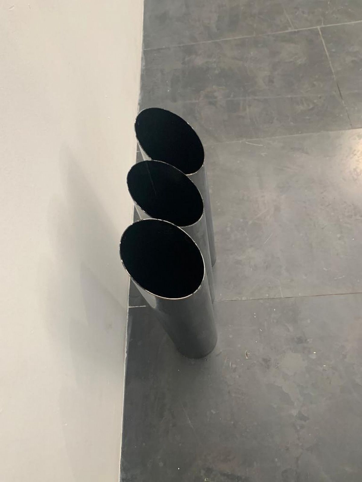photo furniture 3 Steel Umbrella Stands, 1970s