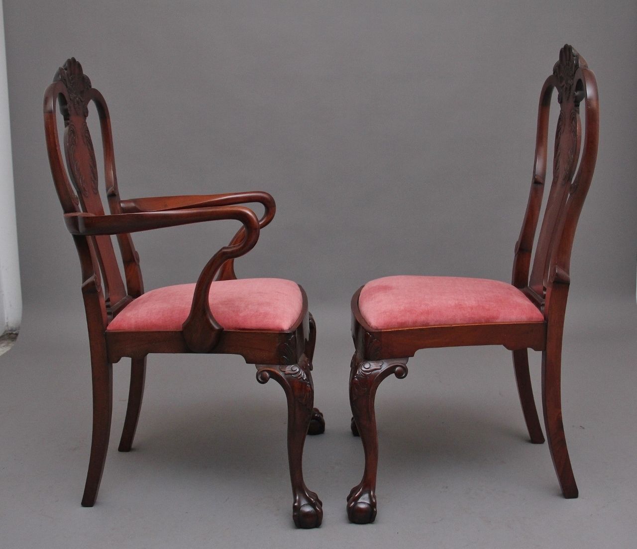 Set Of Eight 19th Century Mahogany Dining Chairs photo Furniture