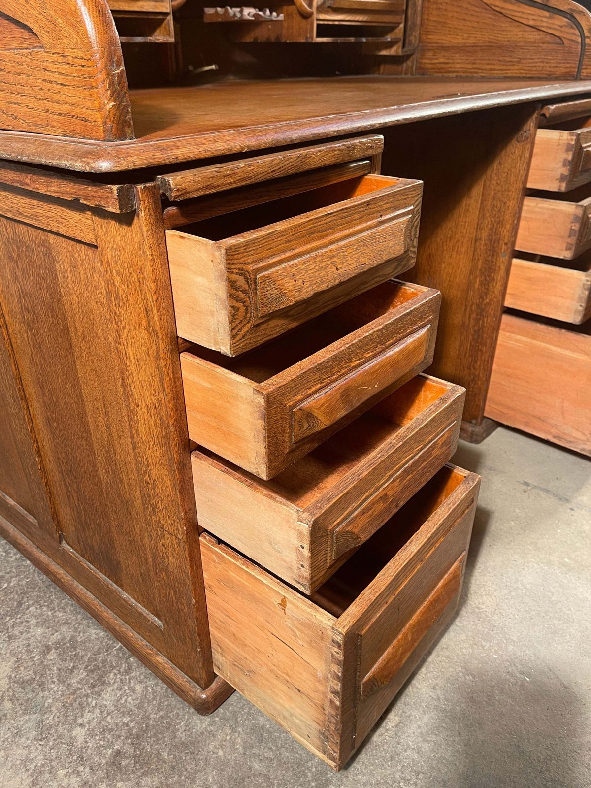Rare Antique American Cutler & Sons Roll Top Oak Desk Circa 1880 photo buy