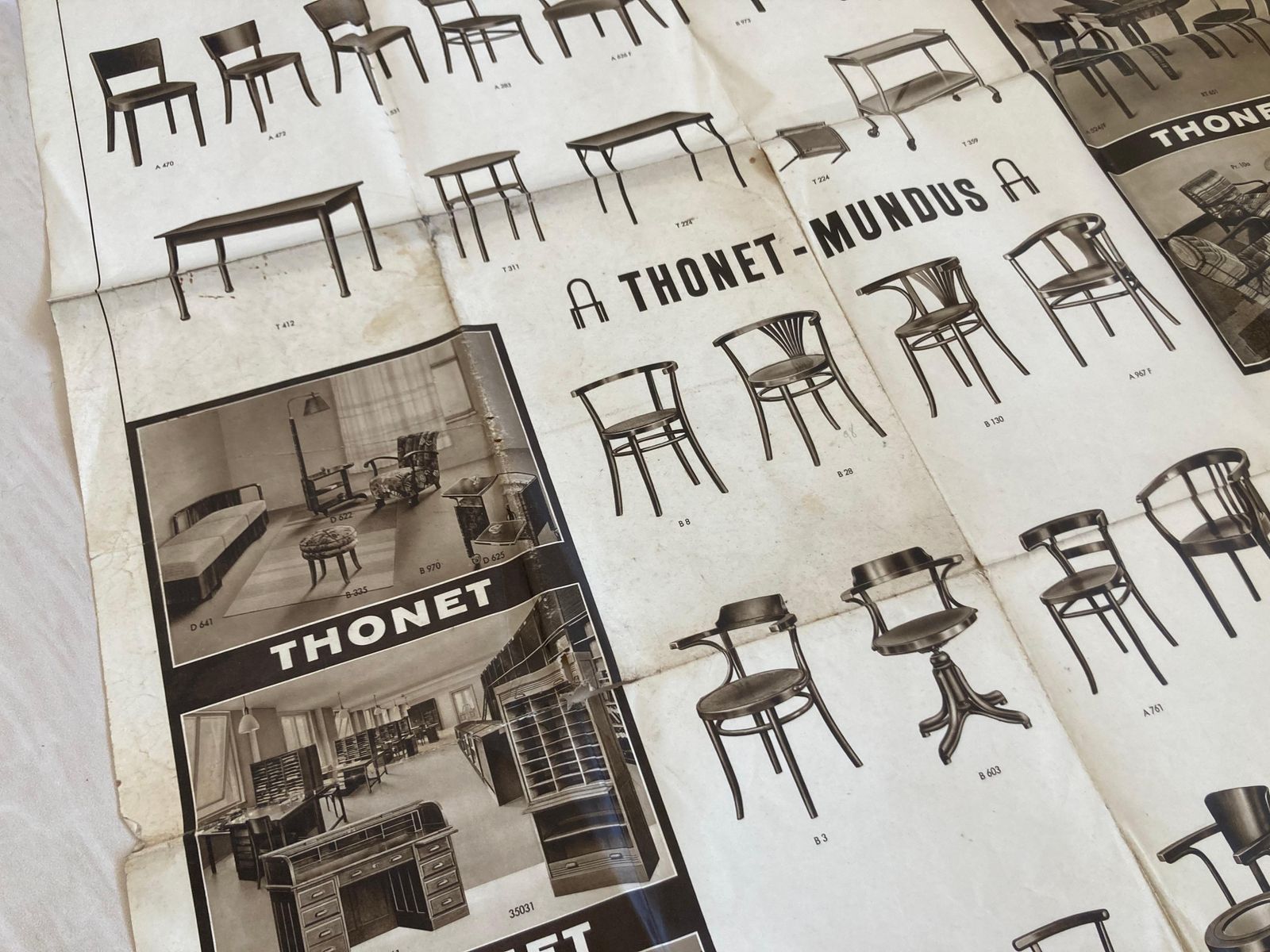 Big Old Thonet Furniture Poster   1920s photo 876.0