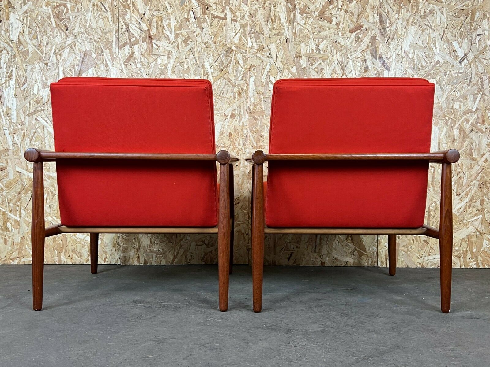 photo for sale 2x 60s 70s Teak Easy Chair Kai Lyngfeld Larsen Søborg Møbler Danish 60s