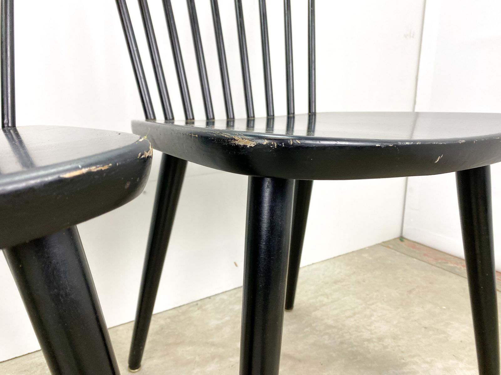 Black Bar Chairs Set photo vinterior