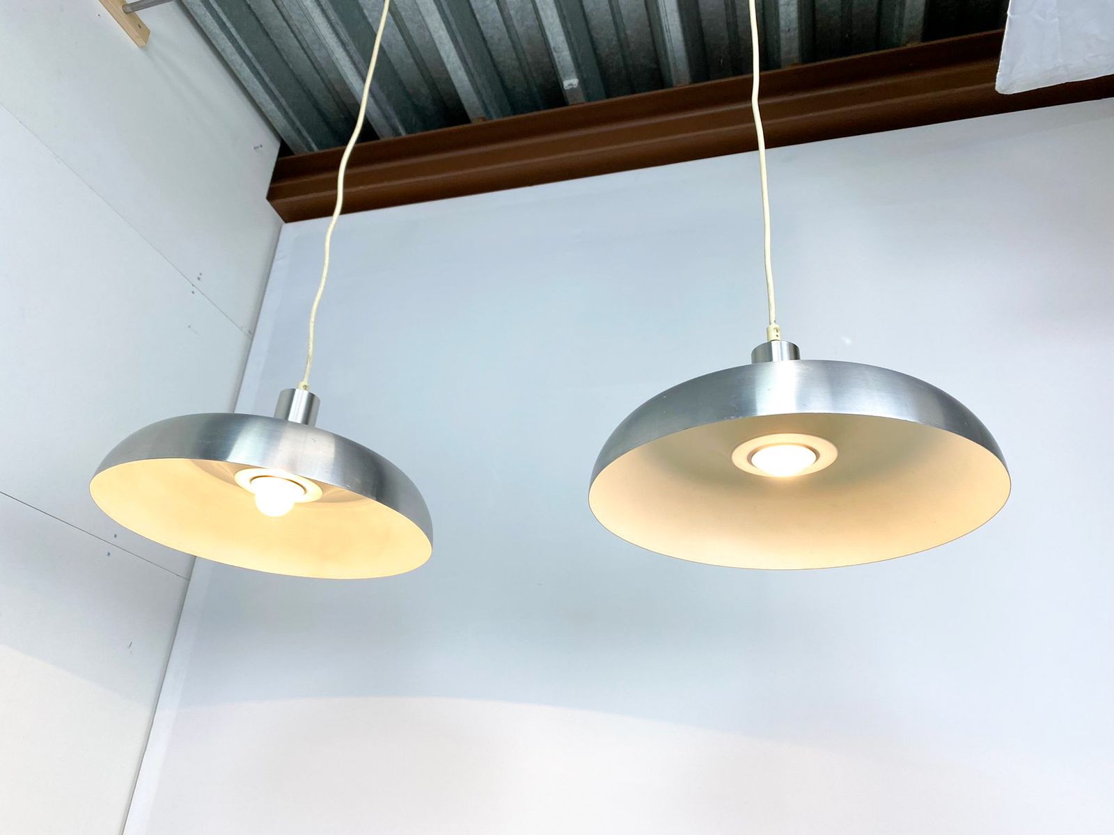 Set Van 2 Originele Raak Amsterdam Hanglampen Chrome photo buy