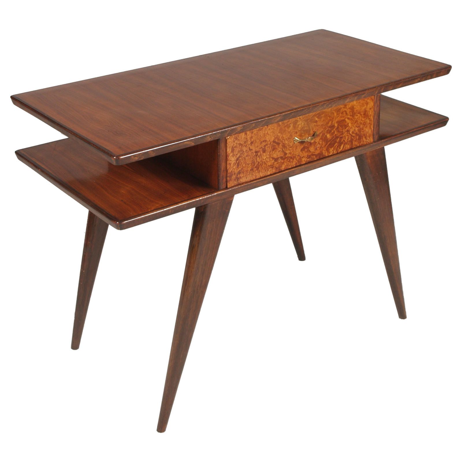 1940s Writing Desk By Ico Parisi For Brugnoli Mobili, Cantu, Wax Polished