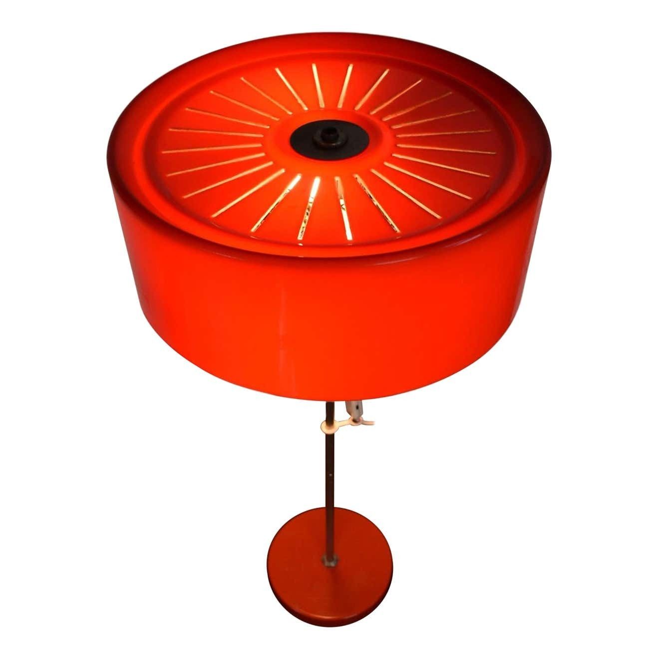 Mid Century Space Age Table Lamp By Kamenicky Senov, Czechoslovakia, 1970's