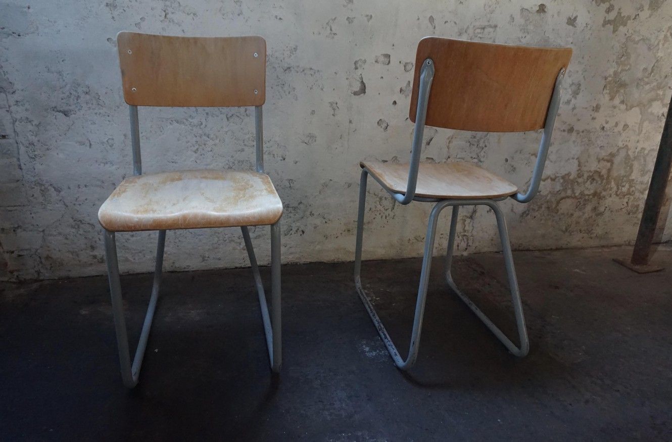 photo furniture Industrial Chairs By Willem Hendrik Gispen For Gispen, 1950s, Set Of 2