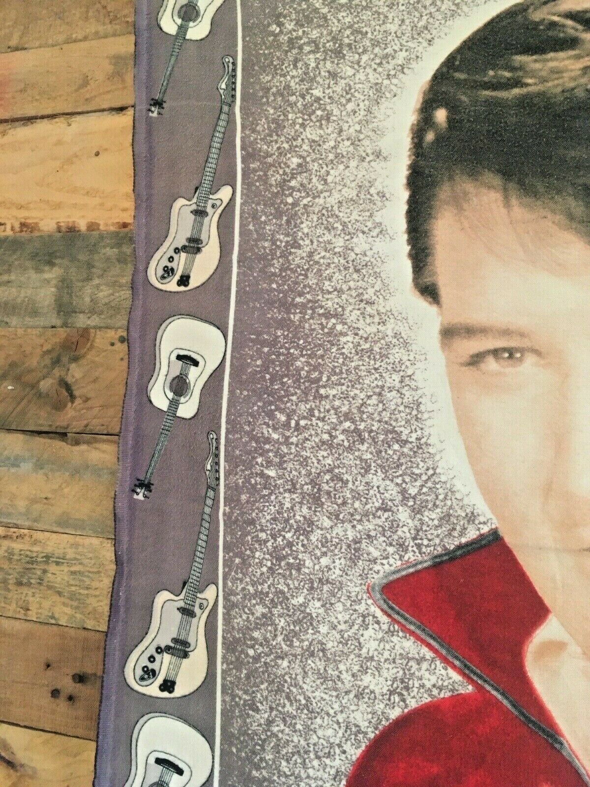 Large Vintage Bossa Turkish Elvis Presley Tapestry Rug Type Wall Hanging Guitar photo buy