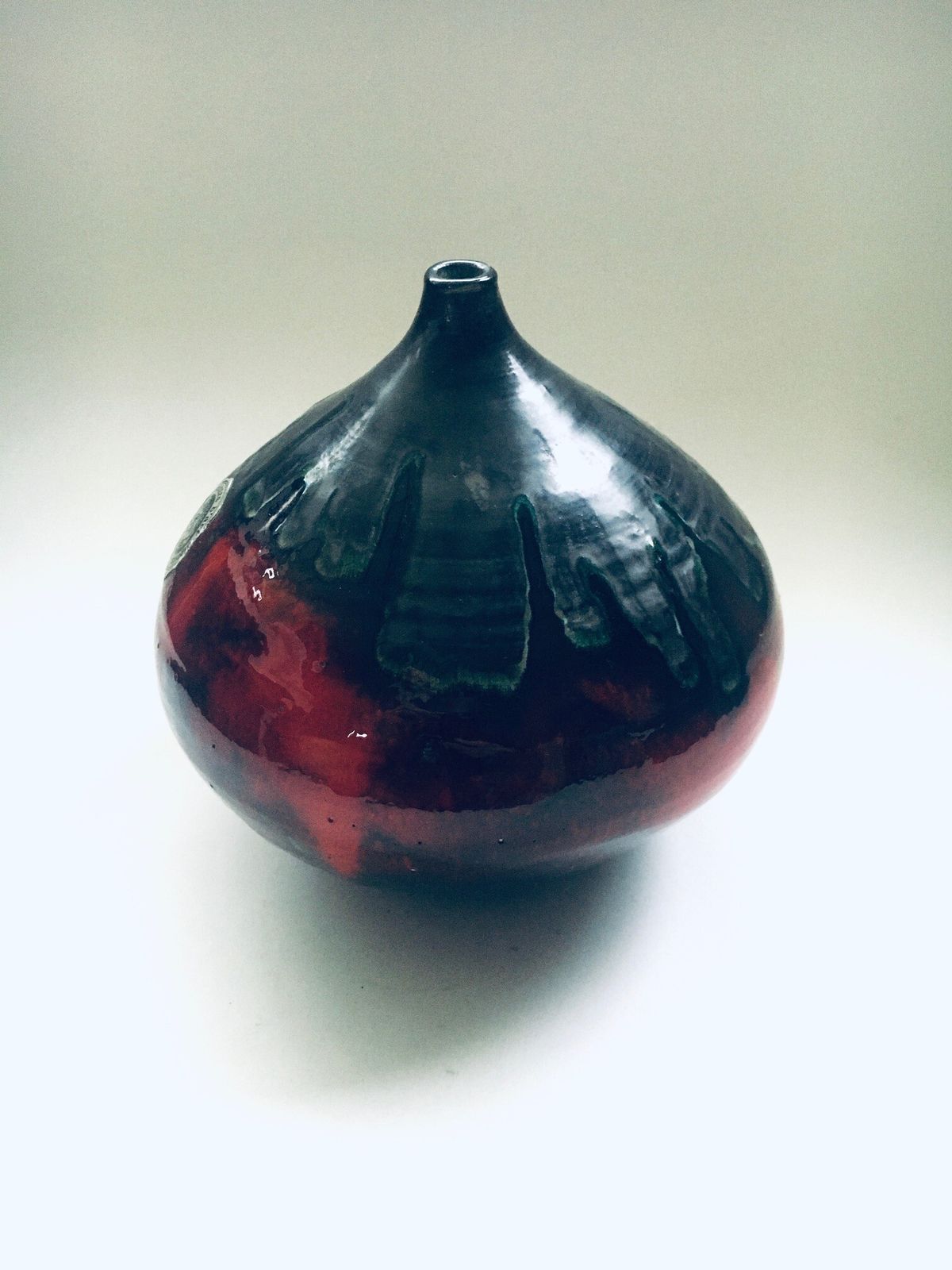 Vintage Céramiques D'art Signées Ceramic Art Vase  Rigo Belgium 1960's photo furniture