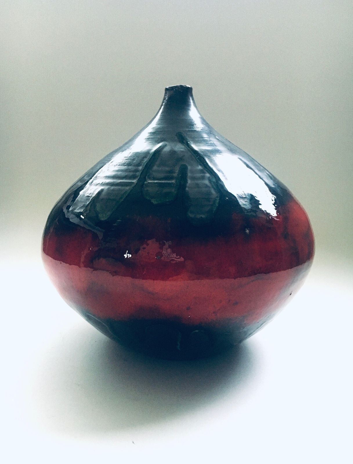 Vintage Céramiques D'art Signées Ceramic Art Vase  Rigo Belgium 1960's photo buy