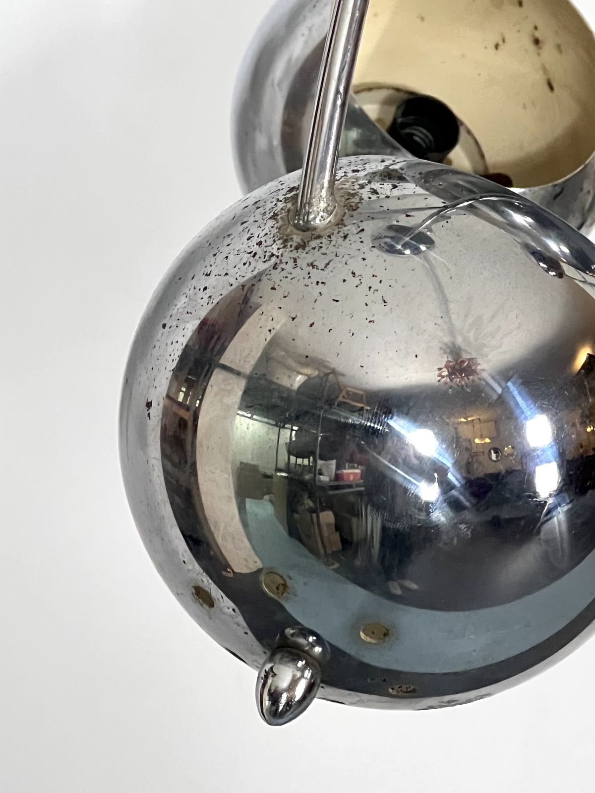 Goffredo Reggiani, Satellite Chrome Chandelier From 60s photo furniture