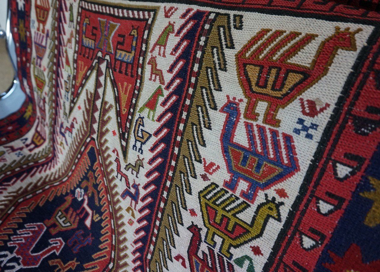 Vintage Middle Eastern Wool Kilim Carpet, 1960s photo buy