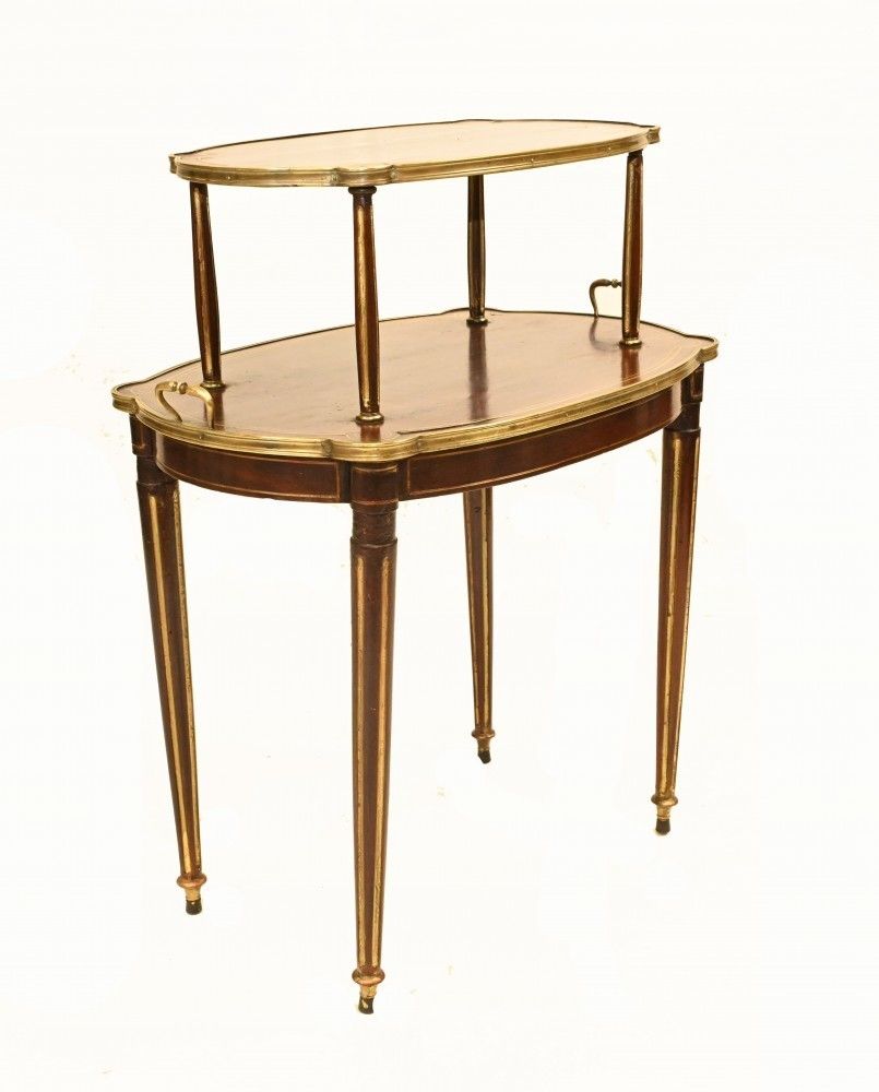 French Etagere Tiered Side Tables   Empire Antique Table 1890 photo furniture